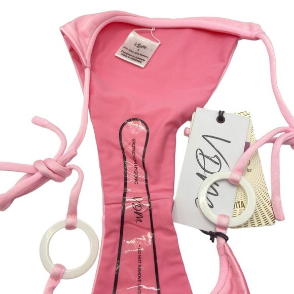 VDM‎ The Label Revolve Pink Swimwear Adjustable String Bikini Bottoms Small - Picture 9 of 13